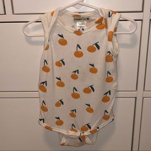 SpearmintLOVE oranges sleeveless bodysuit
